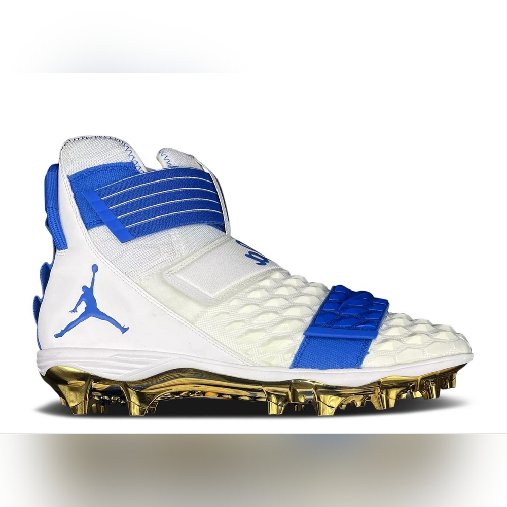 Nike Jordan Force Savage Elite 2 SMU P UCLA Gold CV1665-106 Men's Size 15 Cleats
